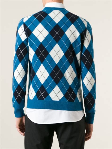 burberry argyle sweater|burberry signatures for men.